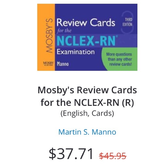 Mosby Elsevier Accessories Nclexrn Mosbys Review Cards For The